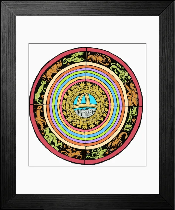 Framed Print : Medieval Zodiac Framed Print : Medieval Zodiac