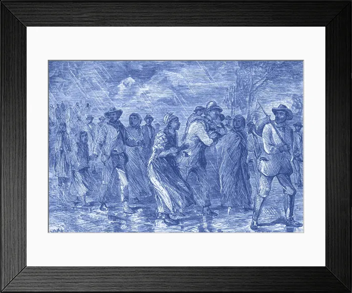 Framed Print : Escaping to Underground Railroad Framed Print : Escaping to Underground Railroad