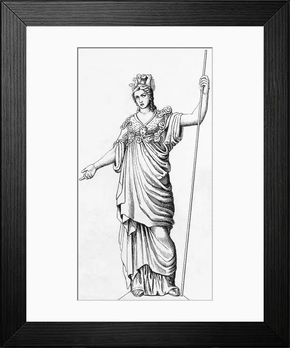 Framed Print : Pallas, Greek goddess
