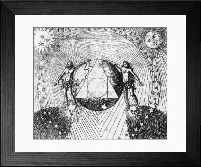 Framed Print : Alchemy Illustration Framed Print : Alchemy Illustration