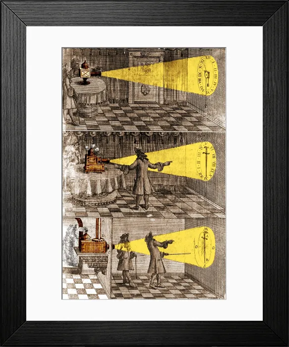 Framed Print : Johann Zahn, Light Projection Apparatus, 1685 Framed Print : Johann Zahn, Light Projection Apparatus, 1685