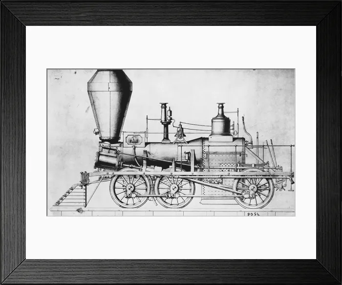 Framed Print : Baldwin Steam Locomotive, 1842 Framed Print : Baldwin Steam Locomotive, 1842