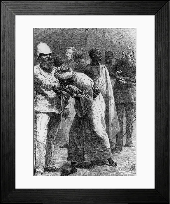 Framed Print : King Riouga and Samuel Baker, 1869 Framed Print : King Riouga and Samuel Baker, 1869