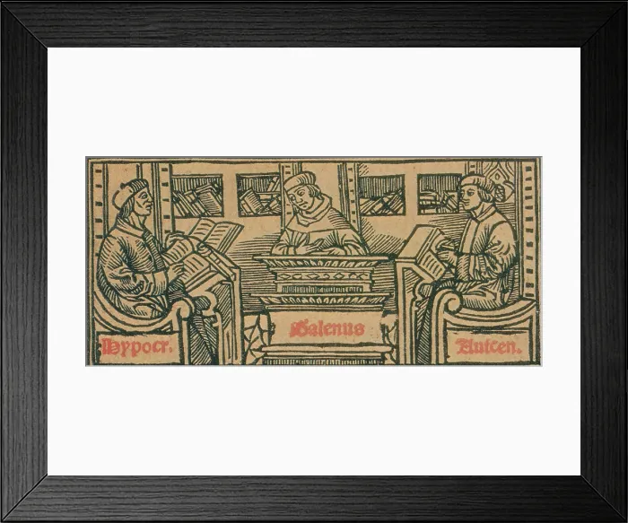 Framed Print : Hippocrates, Galen, Avicenna, Ancient Physicians Framed Print : Hippocrates, Galen, Avicenna, Ancient Physicians