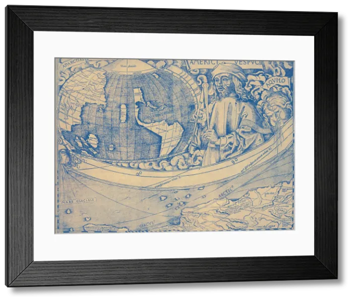 Framed Print : Amerigo Vespucci, Italian Explorer Framed Print : Amerigo Vespucci, Italian Explorer