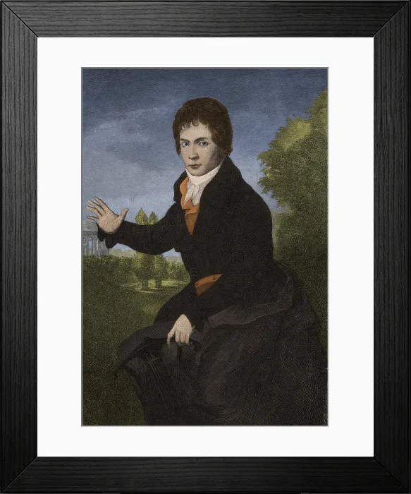Framed Print : Ludwig van Beethoven, German Composer Framed Print : Ludwig van Beethoven, German Composer