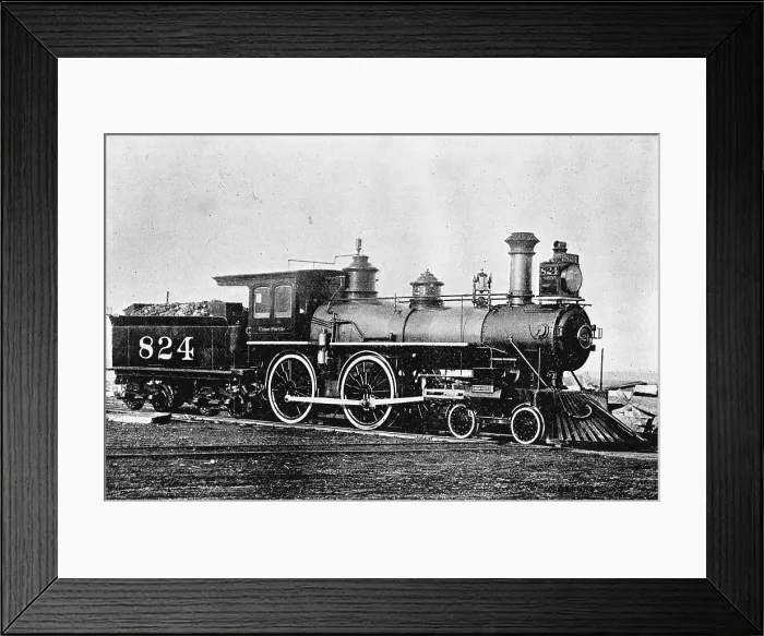 Framed Print : 19th Century Locomotive