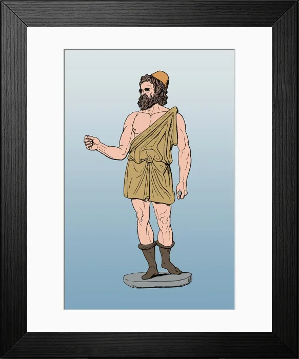 Framed Print : Vulcan, Roman God