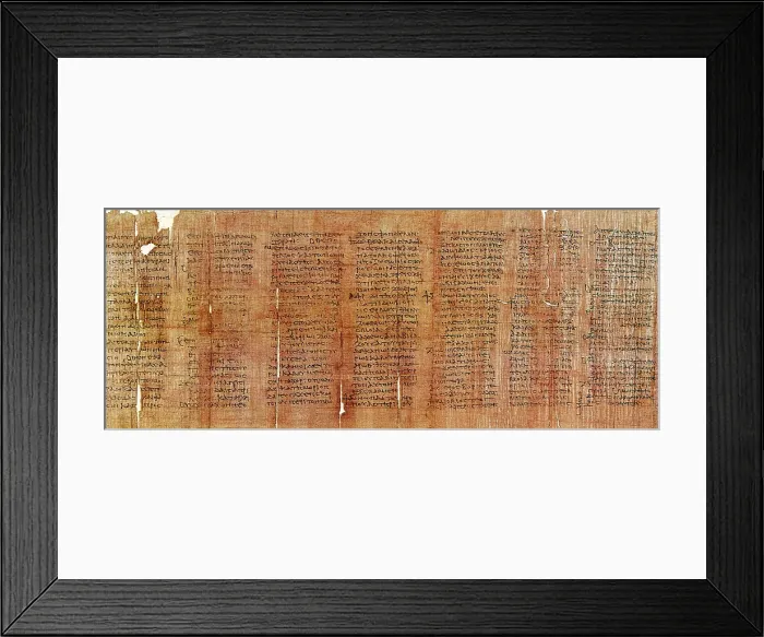 Framed Print : Greek Papyrus Horoscope Framed Print : Greek Papyrus Horoscope