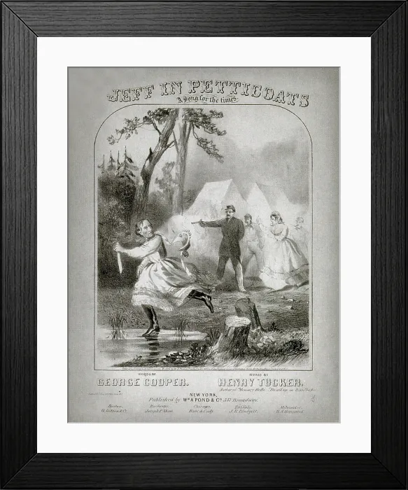 Framed Print : Capture of Jefferson Davis, 1865 Framed Print : Capture of Jefferson Davis, 1865