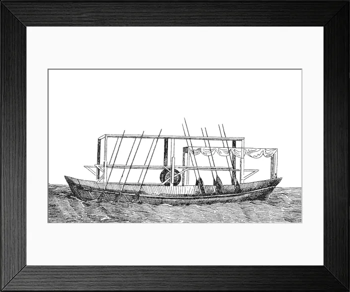 Framed Print : John Fitch Steamboat, 1790 Framed Print : John Fitch Steamboat, 1790