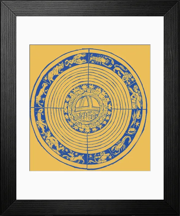 Framed Print : Medieval Zodiac Framed Print : Medieval Zodiac