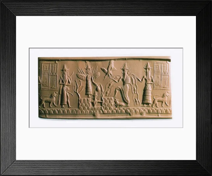 Framed Print : Mesopotamian Gods Framed Print : Mesopotamian Gods