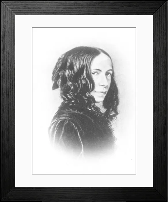 Framed Print : Elizabeth Barrett Browning, English Poet Framed Print : Elizabeth Barrett Browning, English Poet