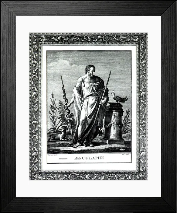 Framed Print : Aesculapius, Greek God of Medicine and Healing Framed Print : Aesculapius, Greek God of Medicine and Healing