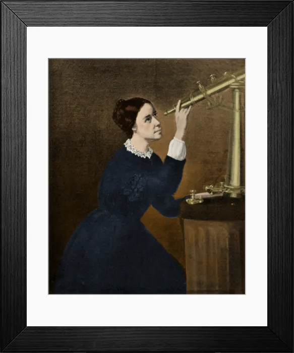 Framed Print : Maria Mitchell, American Astronomer