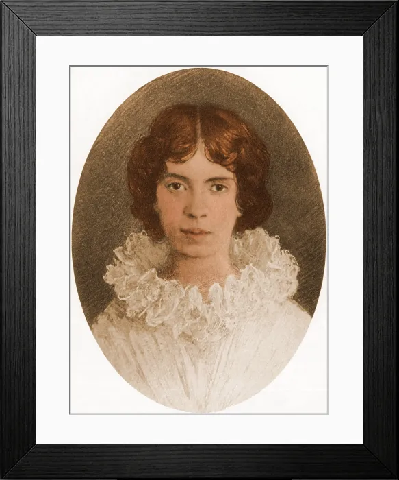 Framed Print : Emily Dickinson, American Poet Framed Print : Emily Dickinson, American Poet