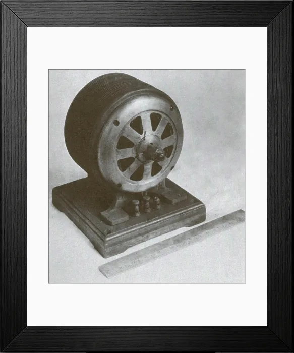Framed Print : Nikola Tesla, Induction Motor Framed Print : Nikola Tesla, Induction Motor