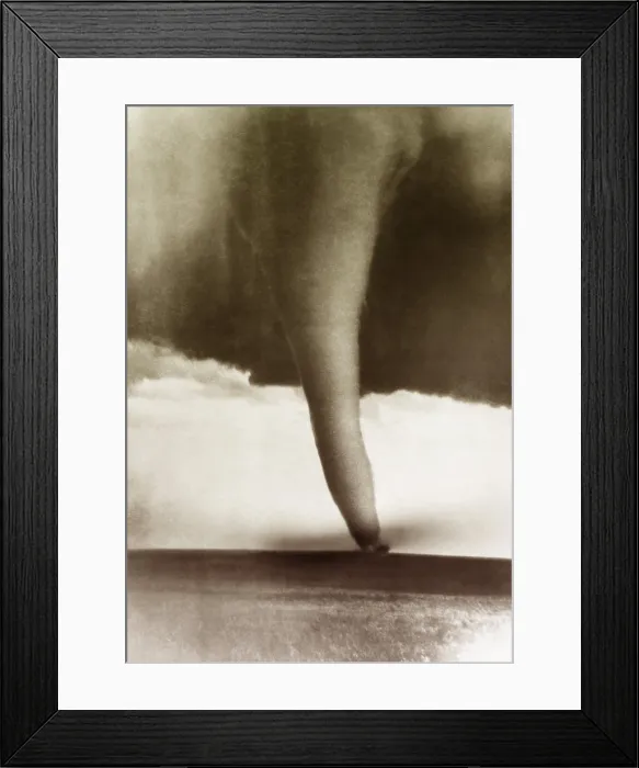 Framed Print : Tornado, Hardtner, KS 1929 Framed Print : Tornado, Hardtner, KS 1929