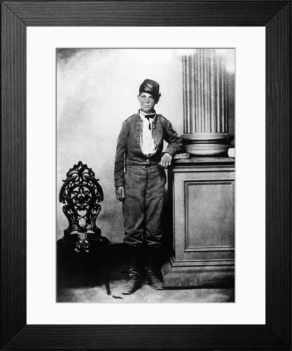Framed Print : Young Confederate Soldier