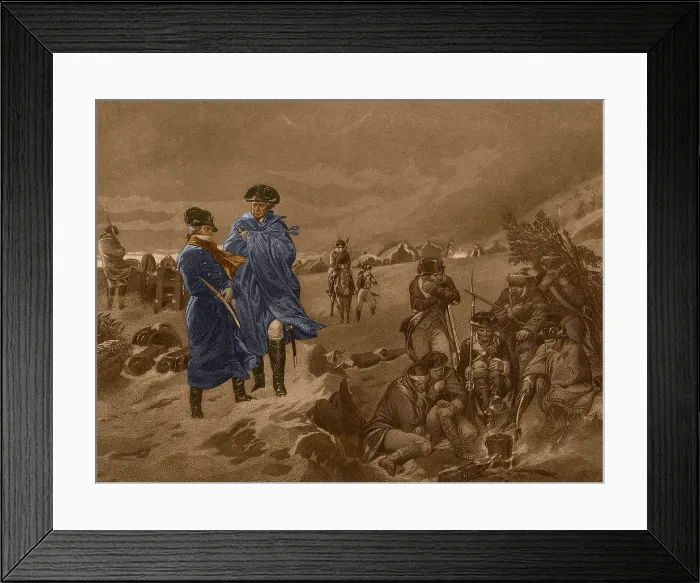 Framed Print : Washington and Lafayette, Valley Forge, 1777-78 Framed Print : Washington and Lafayette, Valley Forge, 1777-78