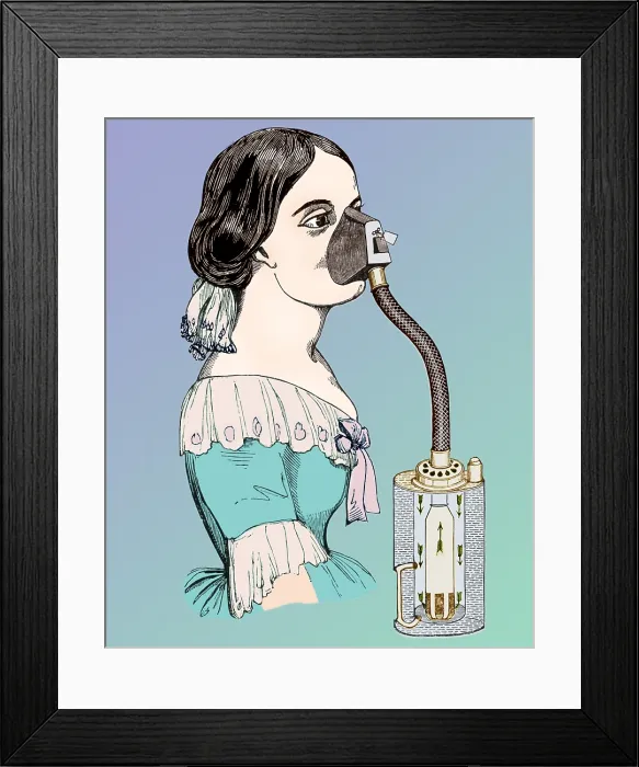 Framed Print : John Snow's Chloroform Inhaler, 1850s Framed Print : John Snow's Chloroform Inhaler, 1850s