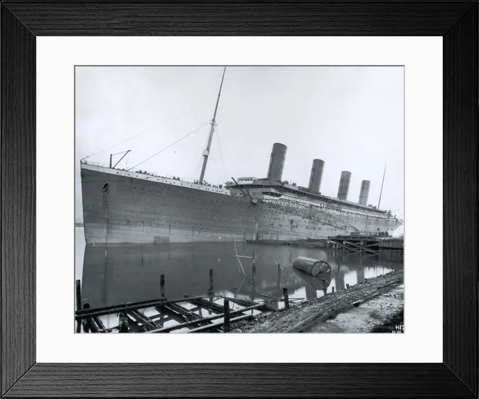 Framed Print : Outfitting the RMS Titanic, 1911