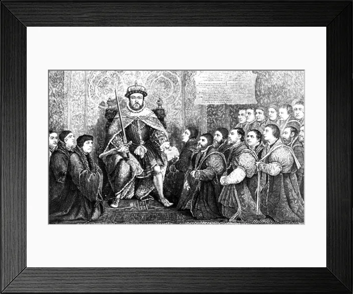 Framed Print : Henry VIII Presenting Charter to Barber-Surgeons Framed Print : Henry VIII Presenting Charter to Barber-Surgeons