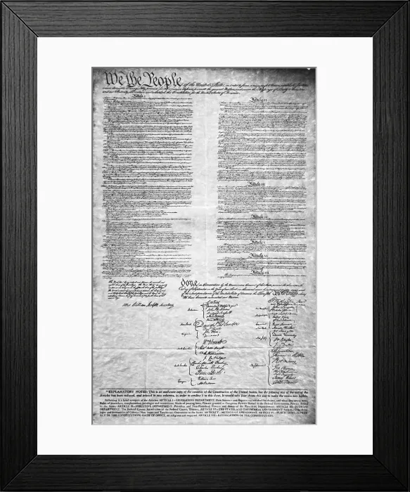 Framed Print : United States Constitution Framed Print : United States Constitution