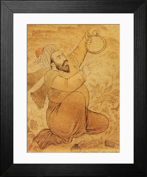 Framed Print : Indian Astronomer with Astrolabe, 17th Century Framed Print : Indian Astronomer with Astrolabe, 17th Century