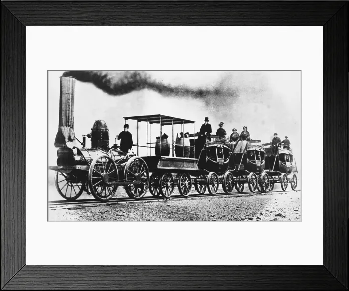 Framed Print : DeWitt Clinton Locomotive, 1830s