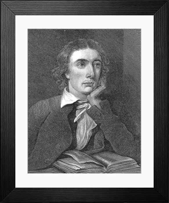 Framed Print : John Keats, English Romantic Poet Framed Print : John Keats, English Romantic Poet