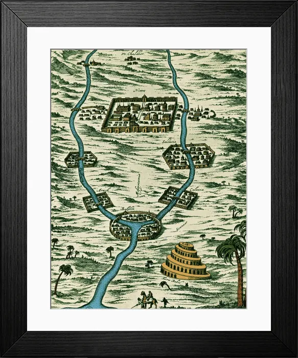Framed Print : Tigris and Euphrates, Babylonia Framed Print : Tigris and Euphrates, Babylonia