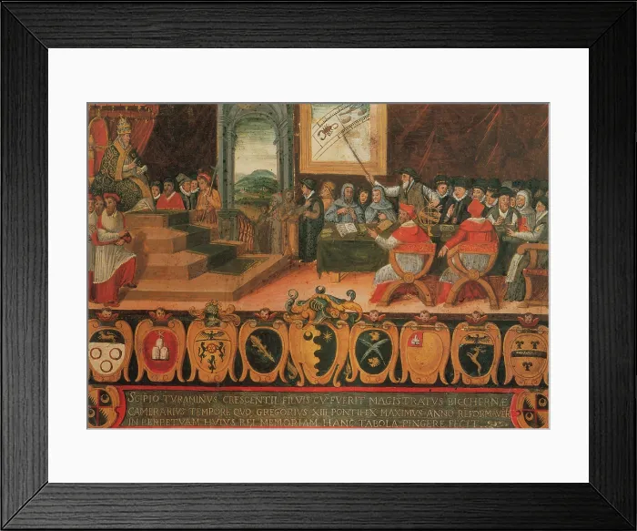Framed Print : Pope Gregory XIII, Calendar Reform, 1582 Framed Print : Pope Gregory XIII, Calendar Reform, 1582