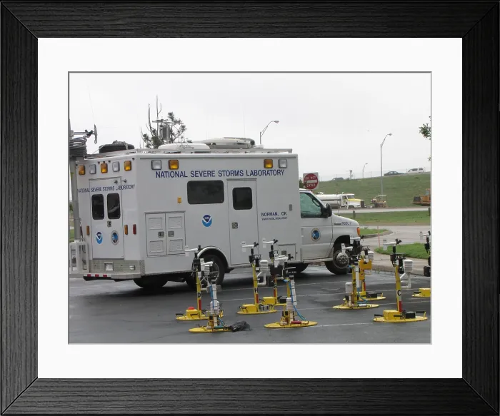 Framed Print : VORTEX2 Field Command Vehicle