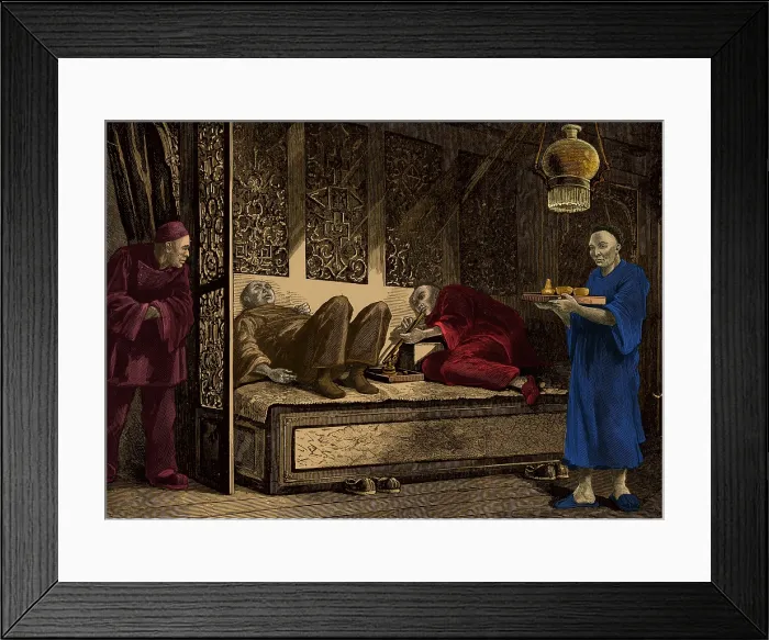 Framed Print : San Fransisco Opium Den, 19th Century Framed Print : San Fransisco Opium Den, 19th Century