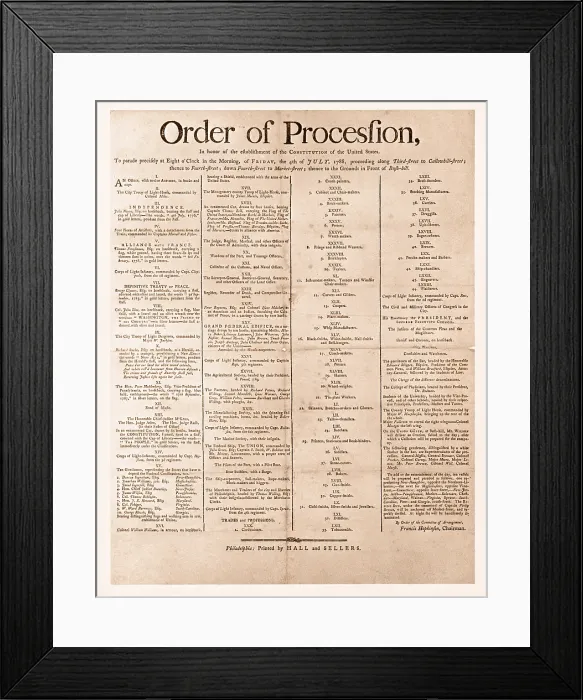 Framed Print : Parade for the US Constitution Framed Print : Parade for the US Constitution