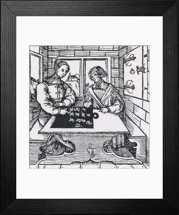 Framed Print : Early German Arithmetics Framed Print : Early German Arithmetics