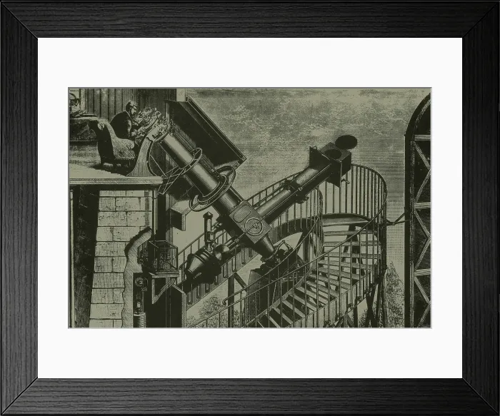 Framed Print : Equatorial Telescope Paris Observatory, 1883