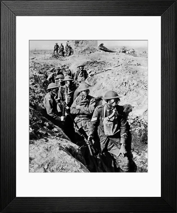 Framed Print : WWI, Battle of Ypres, Gas Masks Framed Print : WWI, Battle of Ypres, Gas Masks
