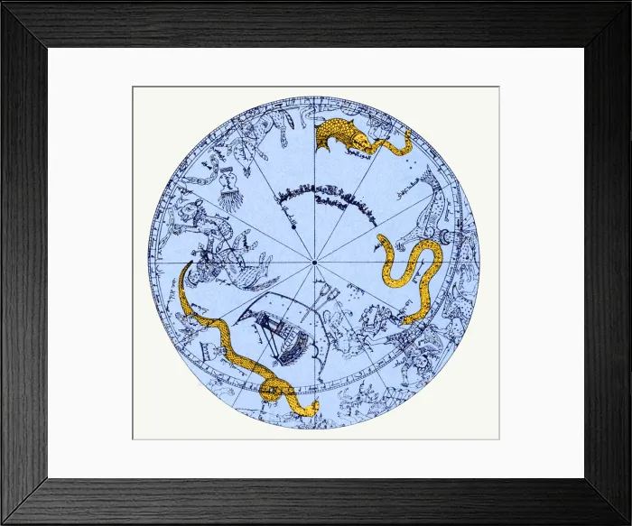 Framed Print : Celestial Globe Illustration Framed Print : Celestial Globe Illustration
