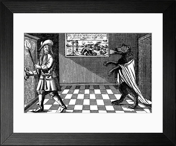 Framed Print : Werewolf of Ansbach, 1685 Framed Print : Werewolf of Ansbach, 1685