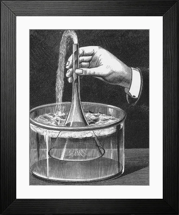 Framed Print : Demonstration of Vacuum Framed Print : Demonstration of Vacuum