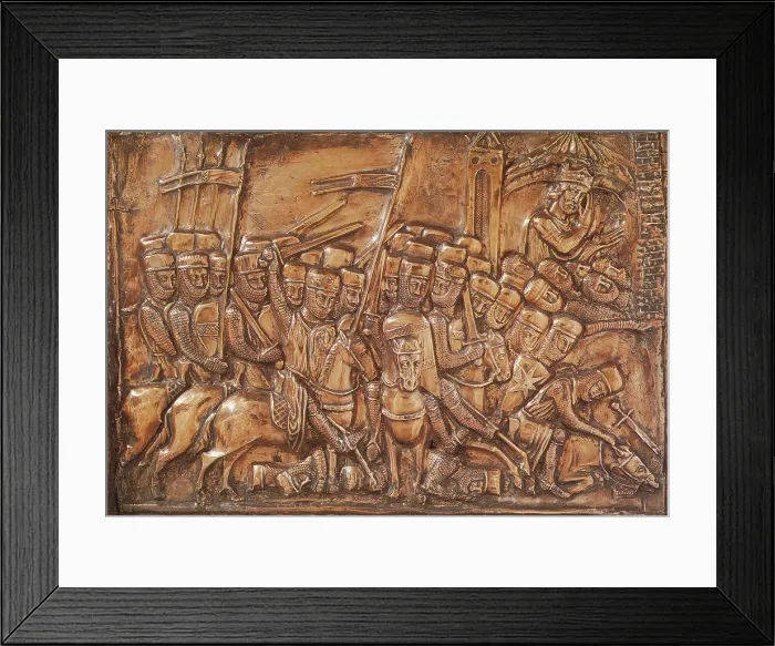 Framed Print : Charlemagne Leading His Knights Framed Print : Charlemagne Leading His Knights