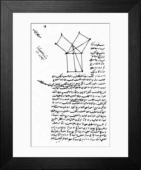 Framed Print : Pythagorean Theorem (in Arabic) Framed Print : Pythagorean Theorem (in Arabic)