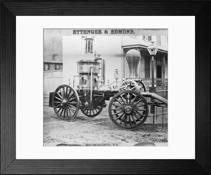 Framed Print : Historic Fire Engine Framed Print : Historic Fire Engine