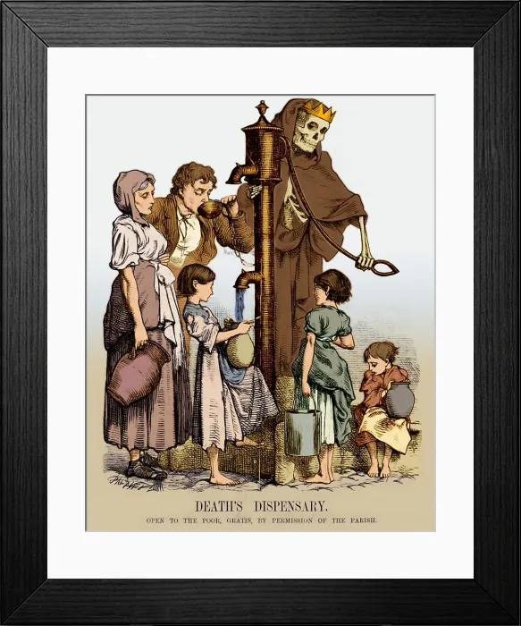 Framed Print : Cholera-infected Water Pump, 1854 Framed Print : Cholera-infected Water Pump, 1854