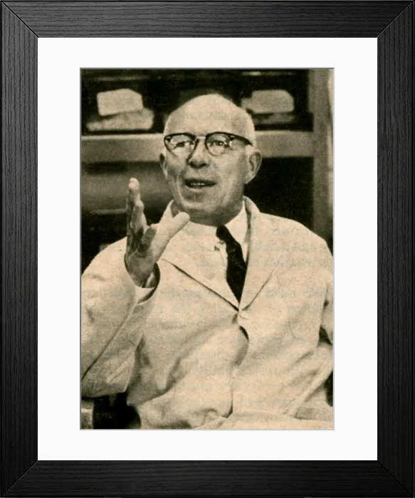 Framed Print : Rene Dubos, French-American Microbiologist Framed Print : Rene Dubos, French-American Microbiologist