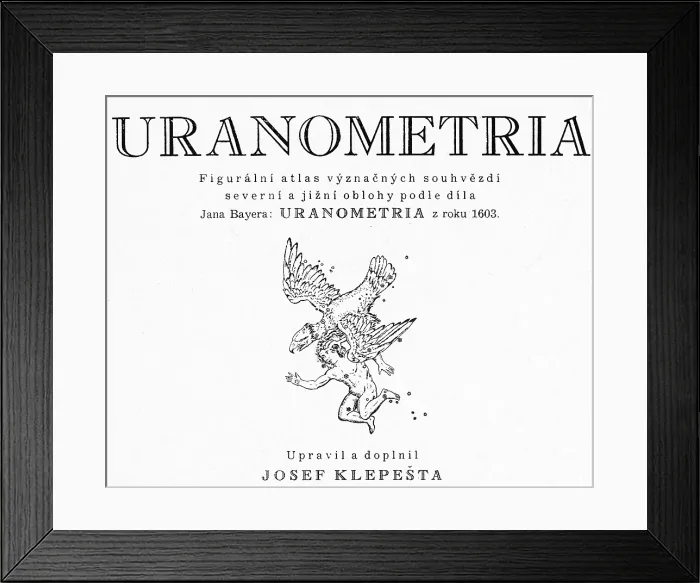 Framed Print : Bayer's Uranometria Framed Print : Bayer's Uranometria