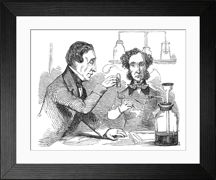 Framed Print : Performing the Marsh Test, 1856 Framed Print : Performing the Marsh Test, 1856